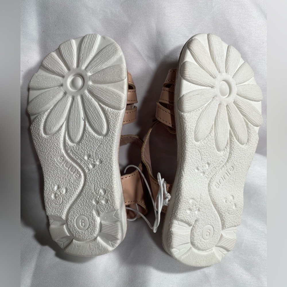 Annie Baby Girls Sandals Strappy Sling Back Open Toe Shoes NWT Sz 6M - Picture 7 of 8